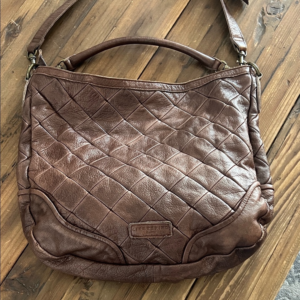 EUC Liebeskind Dark Brown Quilted Shoulder Bag - Picture 4 of 11